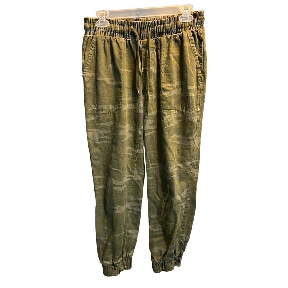 Style & Co Womens Camo Jogger Pants Olive Green Utility Cargo Small SP21 43768